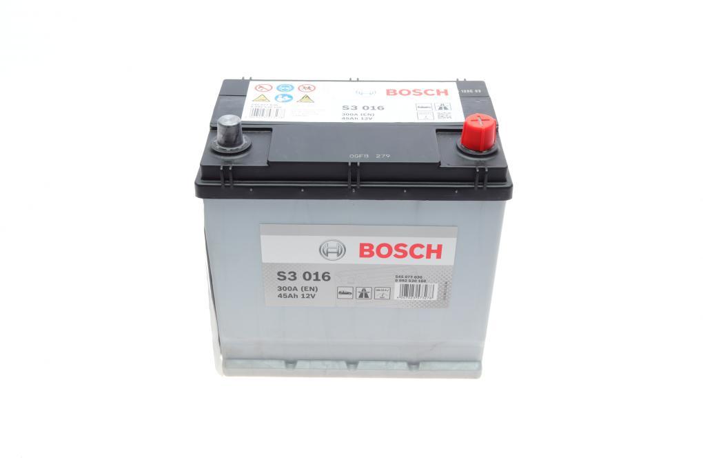 Акумуляторна батарея 45Ah/300A (219x135x222/+R/B01) Азія BOSCH 0 092 S30 160 UA62