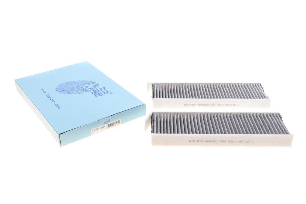 Фільтр салону Citroen Berlingo/Peugeot Partner 08- (к-кт 2шт.) (вугільний) BLUE PRINT ADP152501 UA62, фото 1