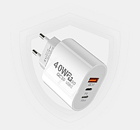 Зарядний пристрій 40 Вт Olaf USB C Power Delivery (PD) та Quick Charge 3.0