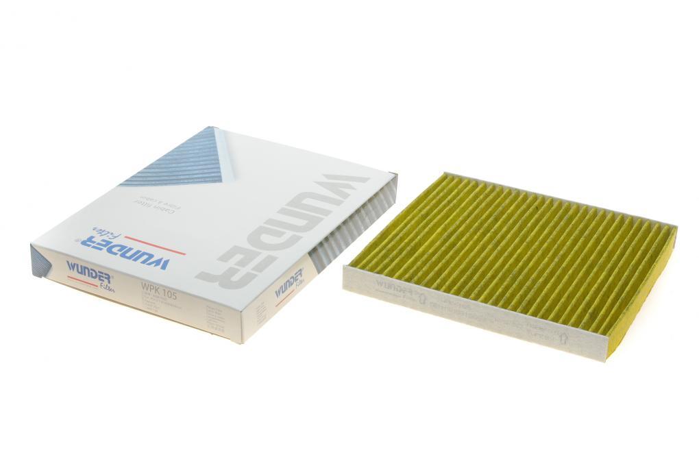 Фільтр салону Skoda Fabia/Roomster/VW Polo 99-10 (вугільний) WUNDER FILTER WPK 105 UA62, фото 1