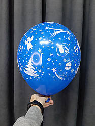 Гелієва куля "Новий рік" синій