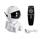Дитячий нічник проєктор зоряного неба Астронавт Sky Star Astronaut Lamp лазерний проєктор галактики з пультом, фото 5