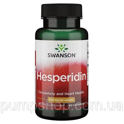 (уцінка термін по 5.24) Гесперидин Swanson Hesperidin 500 мг 60 капс. (підтримка вен та судин), фото 2