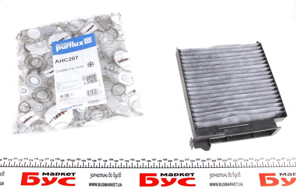 Фільтр салону Renault Clio/Dacia Logan 04- (вугільний) PURFLUX AHC207 UA62, фото 1