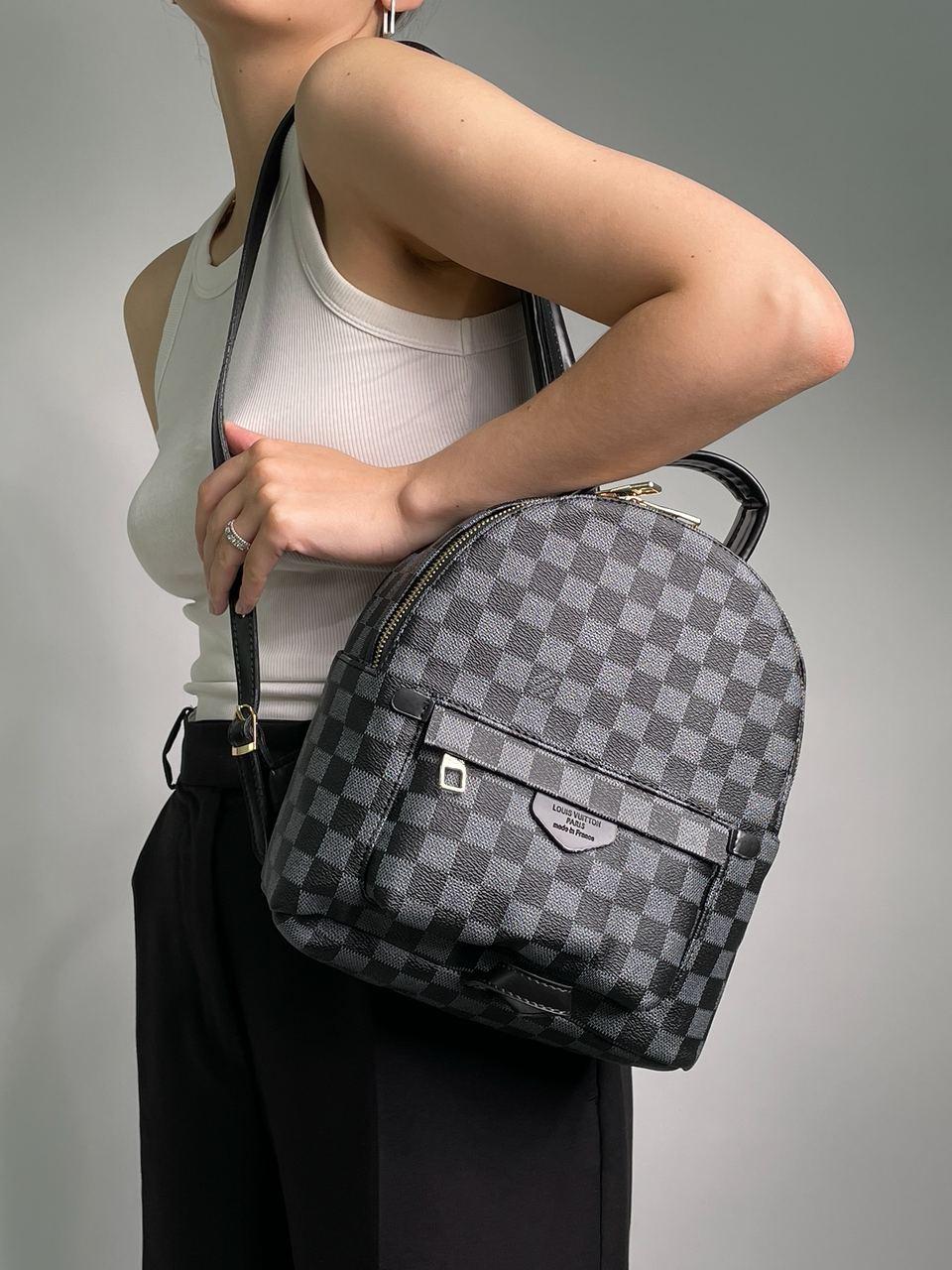 Жіночий Рюкзак Louis Vuitton Palm Springs Backpack Grey Chess