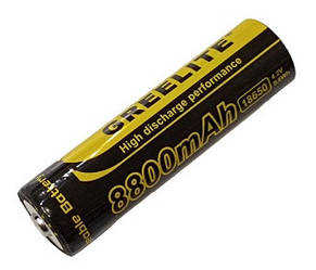 Акумулятор GREELITE 18650 Li-ion 8800mAh 4.2V 34г. (рельна ємність менша) / 4454