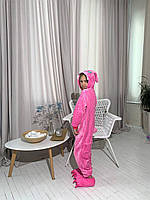 Детская пижама кигуруми стич розовый , тёплая детская пижама