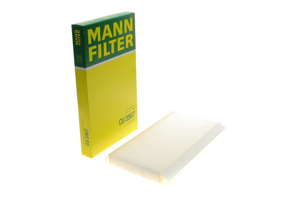 Фільтр салону Ford Focus 98-04/Transit Connect/Tourneo Connect 02-13 MANN-FILTER CU 3567 UA61, фото 1