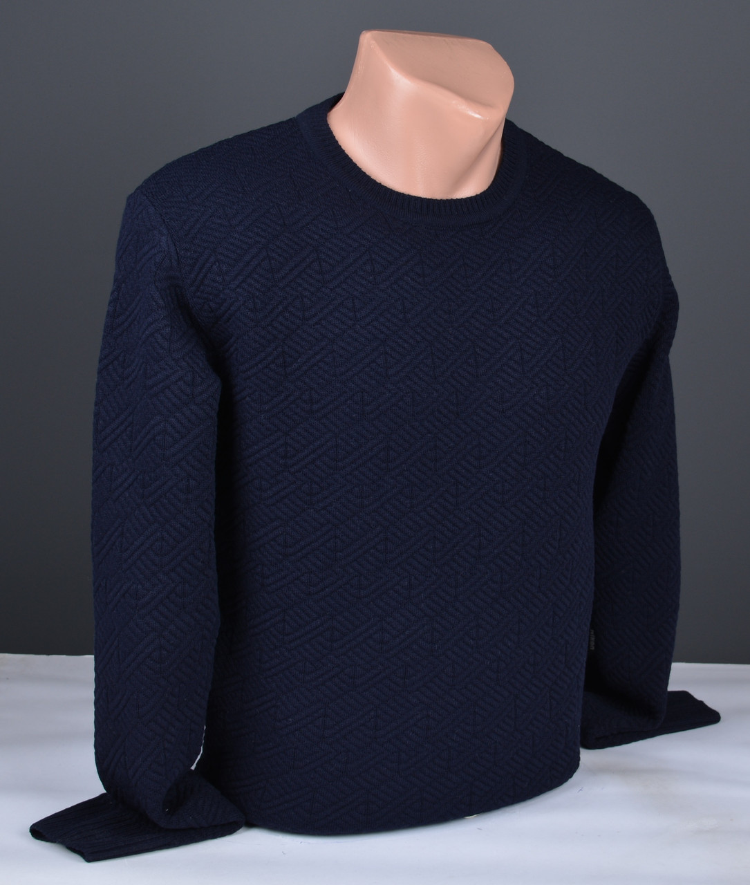 Чоловічий джемпер темно-синій | Чоловічий светр Туреччина 9245