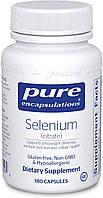 Селен цитрат Selenium citrate Pure Encapsulations для антиоксидантной и сердечно-сосудистой п GL, код: 7288009