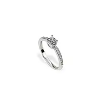 Серебряное кольцо на свадьбу родированное, К2Ф/228