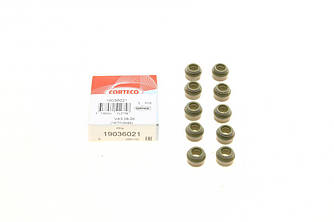 Сальник клапана (впуск/випуск) Audi/VW (8x10.8/14.2x10) (к-кт 10шт.) CORTECO 19036021 UA62