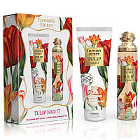 Подарочный набор Flower'S Secret Tulip Night body mist 250 мл + увлажняющий лосьон для тела 250 мл Emper