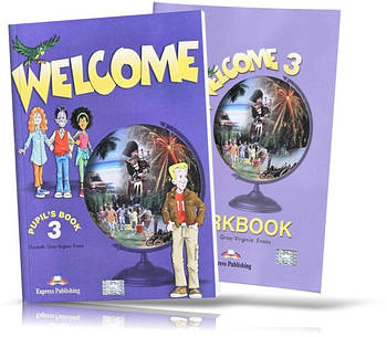 Welcome 3, Pupil's book + Workbook / Навчитель + зошит англійської мови
