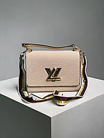 Женская Сумка Louis Vuitton Large Twist MM Epi Leather Beige