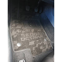 Автокилимки ворсові в салон SKODA Octavia A8 (2020-) комплект текстильних килимків для автомобіля
