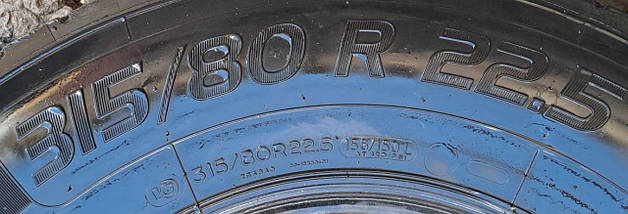 Шини вантажні б/у 315/80R22.5 Riken ROAD Readi (універсальні), фото 4
