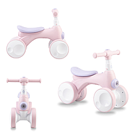 Трехколесный детский беговел MoMi TOBIS Pink велосипед без педалей для малышей от 1 года