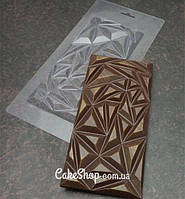 Пластикова форма для шоколаду плитка Трикутні дольки