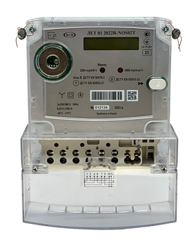 Лічильник електроенергії ЛЕТ 01 2022R-NOS02T (багатотарифний, актив-реактив)