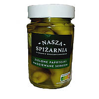 Перец зеленый в масле фаршированный сыром фета Nasza Spizarnia 270г Польша