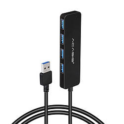 USB hub Acasis AB3-L46 на 4 порти USB 3.0 (Чорний)