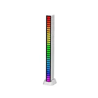 Светодиодный светильник RGB LED D08-RGB, Звуковая лампа музыкальный эквалайзер USB 32 диода