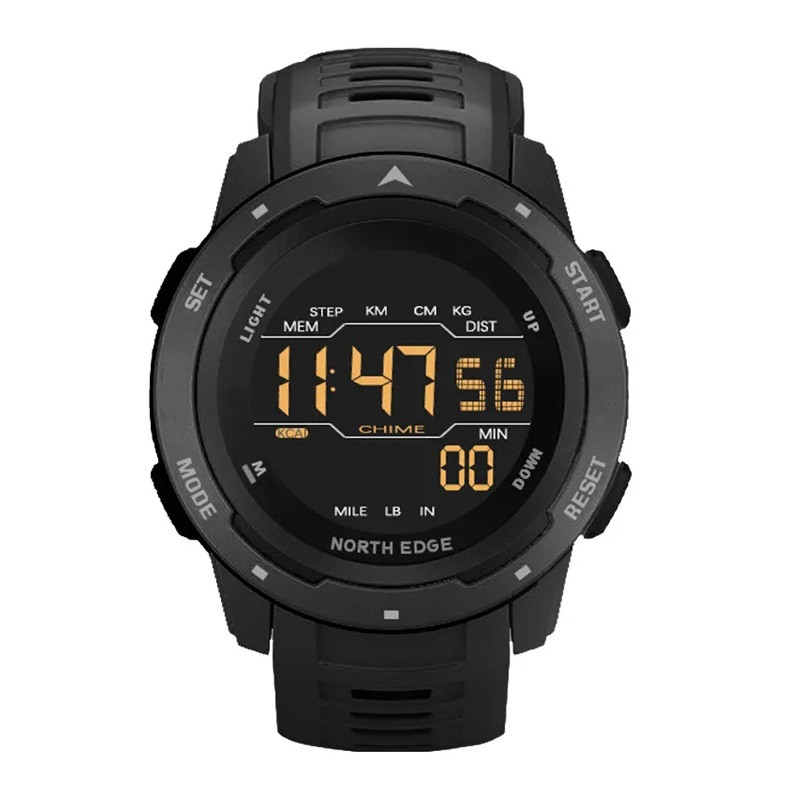 Чоловічий наручний годинник North Edge Mars (Чорний), фото 1