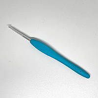 Крючок для вязания алюминиевый №2.5 силиконовая ручка