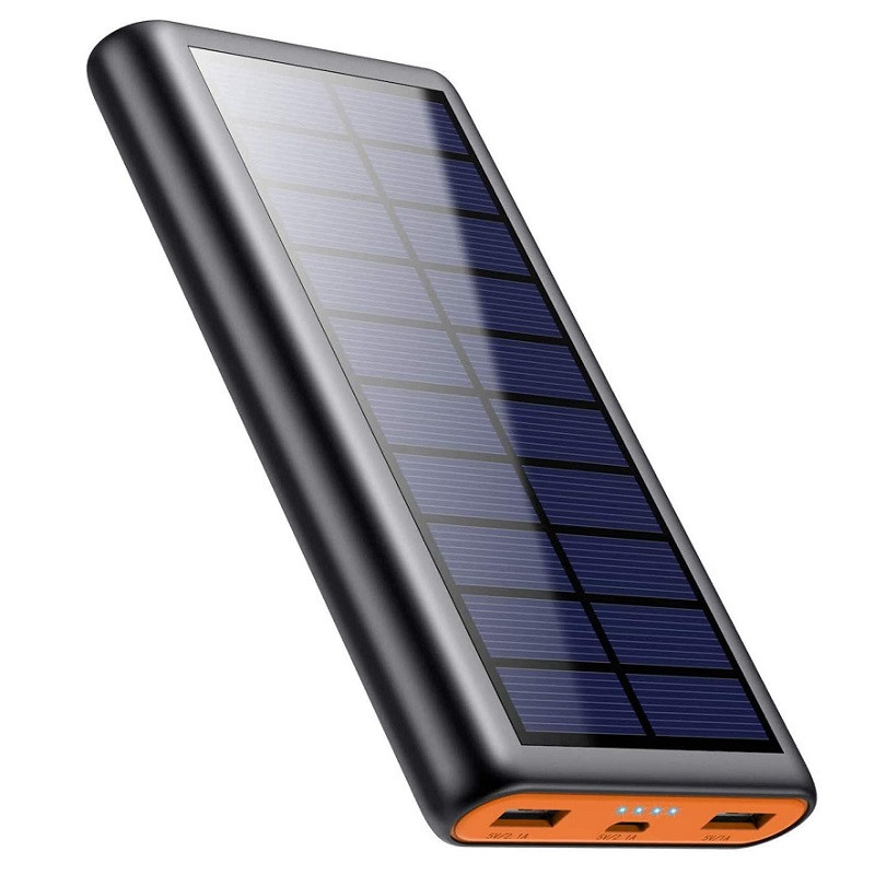 Портативна батарея Solar Power Bank 26800mAh HX160S4 із сонячною панеллю (Чорний)