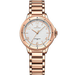 Жіночий наручний годинник Naviforce 5021 (Рожево-золотий)