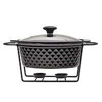 Марміт круглий з підставкою 2,5 л Kamille KM 6426