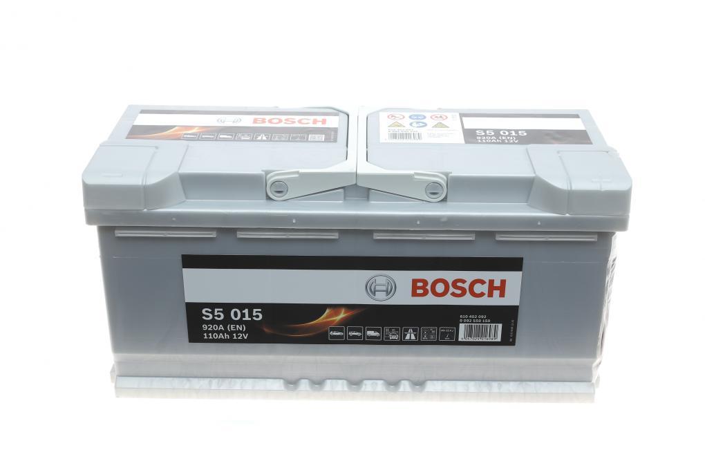 Акумуляторна батарея 110Ah/920A (393x175x190/+R/B13) S5 BOSCH 0 092 S50 150 UA62