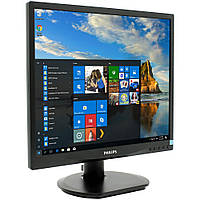 Монітор 19" 1280*1024 Philips 19S4LSB5 LED VGA DVI чорний бв A Гар.12міс!