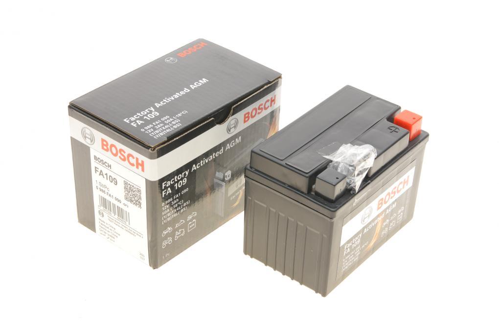 Акумуляторная батарея 3Ah/50A (113x70x85/+R/B0) (AGM) Factory Activated AGM BOSCH 0 986 FA1 090 UA62