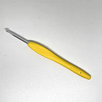 Крючок для вязания алюминиевый №3.5 силиконовая ручка
