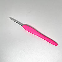 Крючок для вязания алюминиевый №4 силиконовая ручка