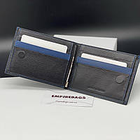 Стильный чёрный кошелёк с зажимом для дененг Marco Coverna mc-1008 высокое качество