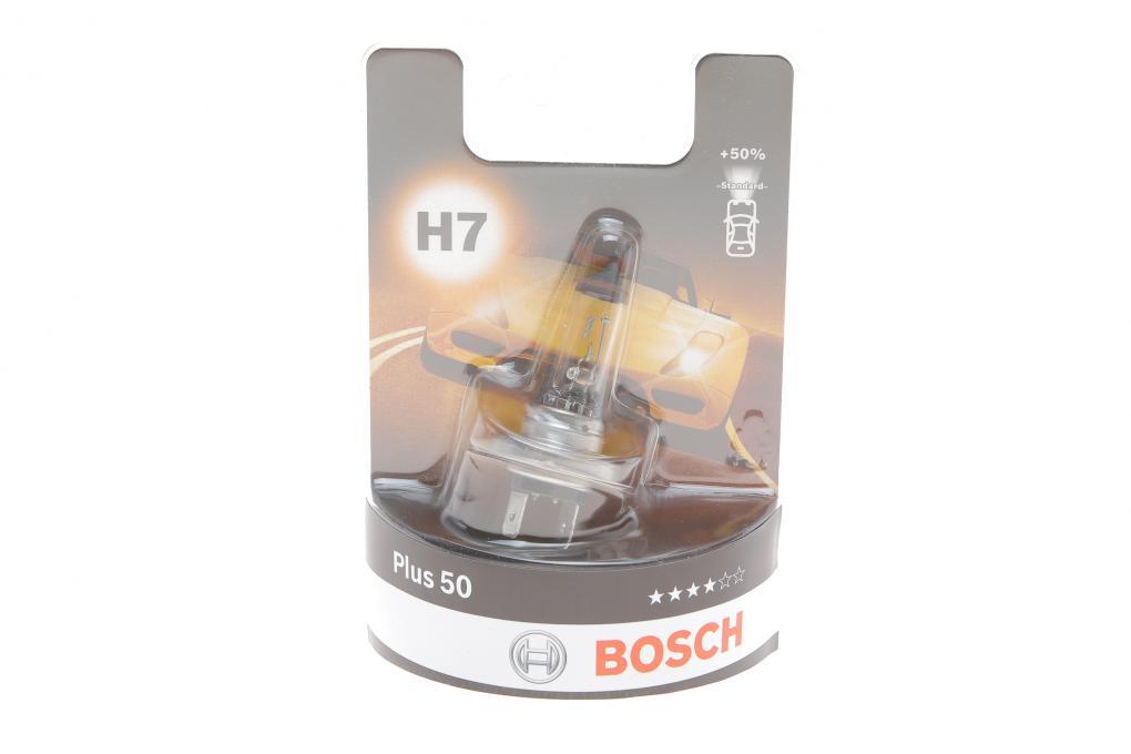 Автолампа H7 12V 55W PX26d Plus 50 BOSCH 1 987 301 042 UA62, фото 1