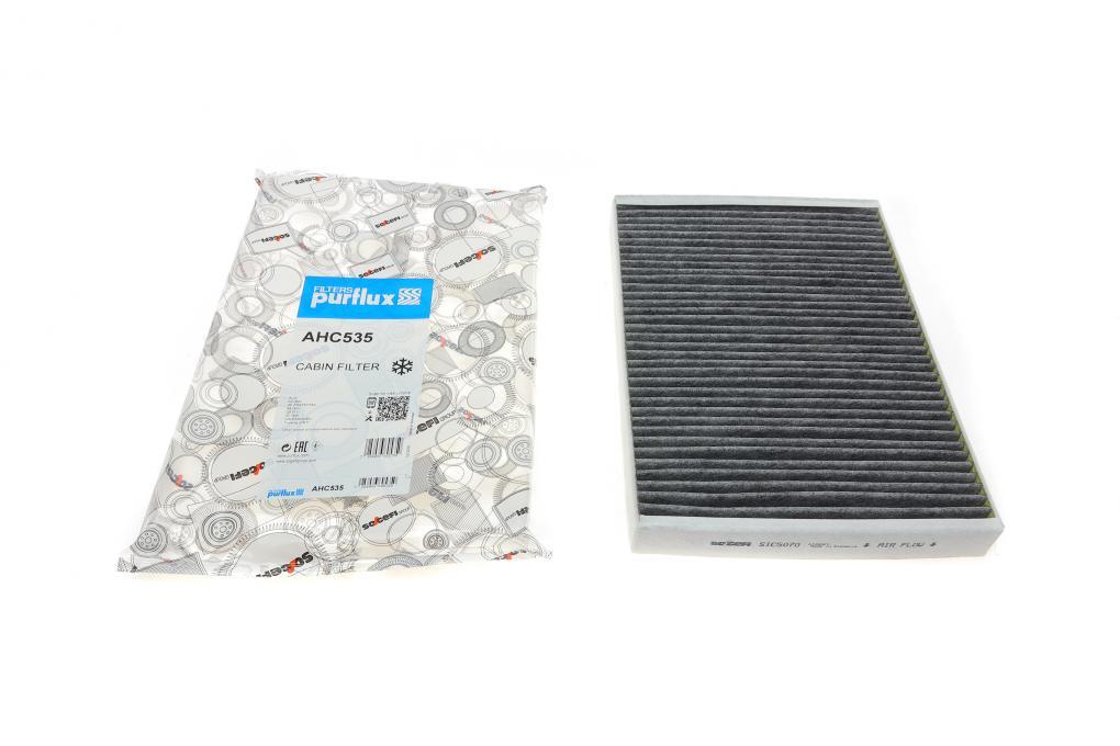 Фільтр салону Audi A4/ A5/ Q5/ Q7 2.0-3.0 TDI 15- (вугільний) PURFLUX AHC535 UA61, фото 1