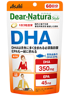 Рыбий жир, Омега 3 Япония ASAHI Dear-Natura Style DHA на 60 дней