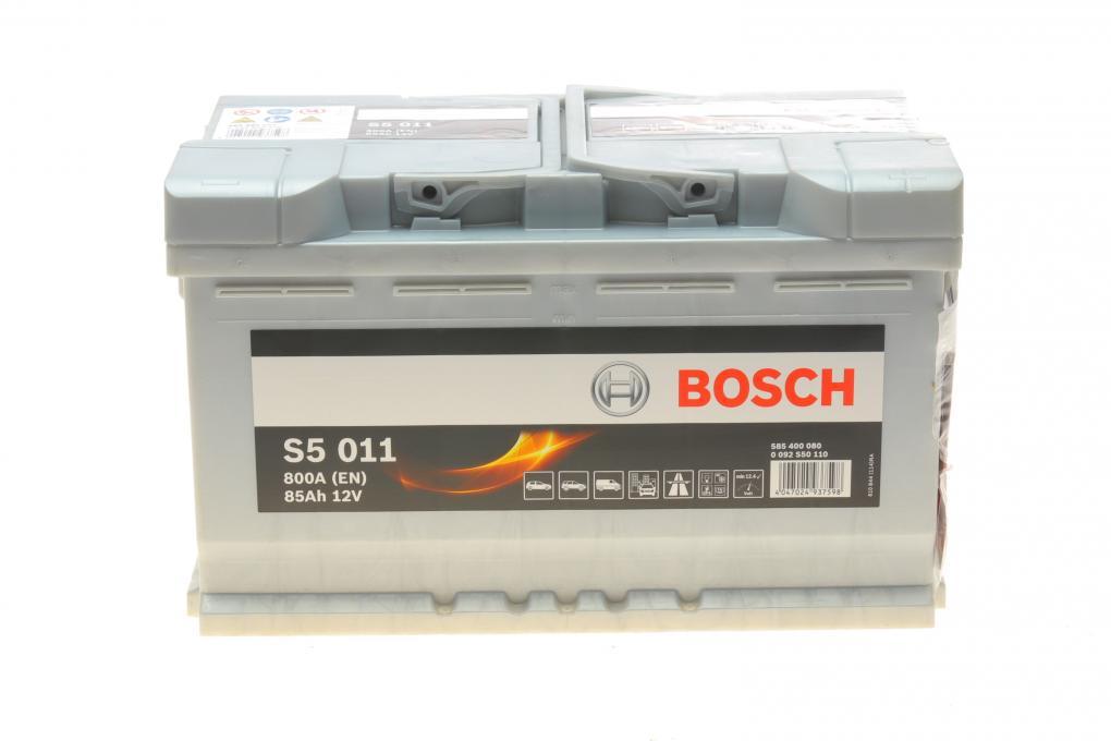 Акумуляторна батарея 85Ah/800A (315x175x190/+R/B13) BOSCH 0 092 S50 110 UA62
