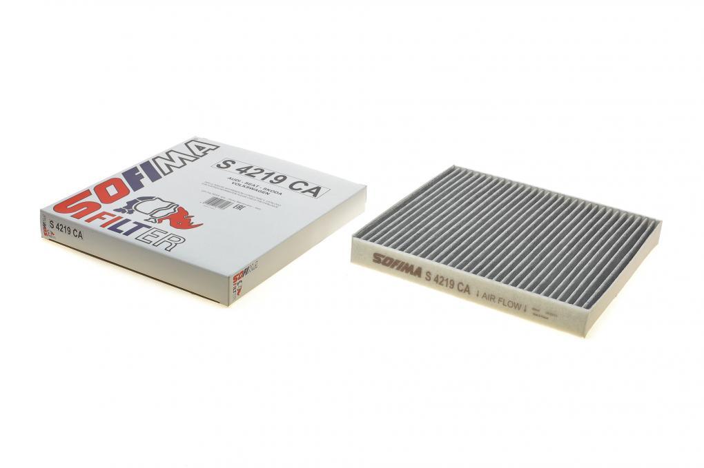 Фільтр салону VW Golf VII/Skoda Octavia 1.2-1.4TSI/1.6-2.0TDI 12- (вугільний) SOFIMA S 4219 CA UA62, фото 1