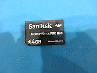 Карта памяти Memory Stick PRO Duo 4 Gb б.у рабочая для SONY .