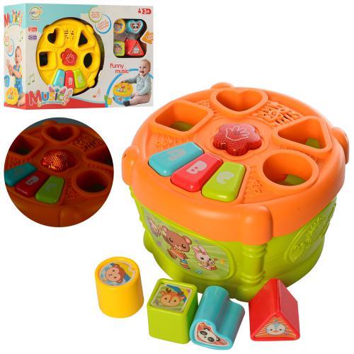 Сортер навчальний англійські літери,фігурки, піаніно, лабіринт, музика, звук, світло, на батарейках, у коробці
