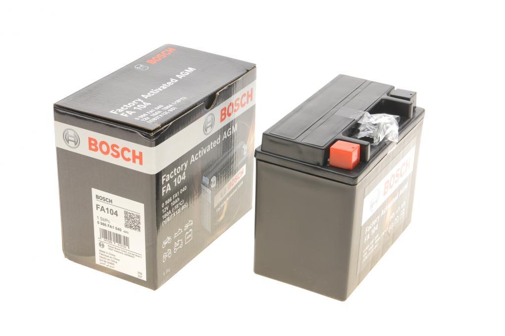 Акумуляторна батарея 10Ah/150A (150x87x130/+L/B0) (AGM) Factory Activated AGM BOSCH 0 986 FA1 040 UA62, фото 1