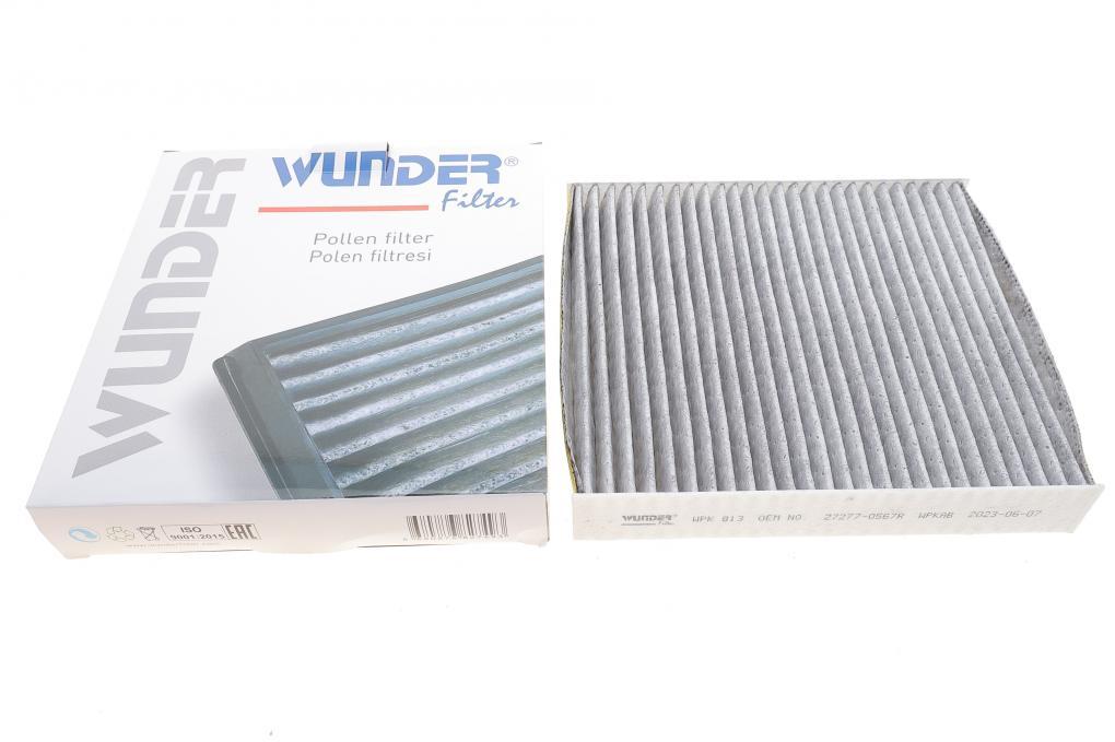 Фільтр салону Renault Clio/Dacia Logan 12- (вугільний) WUNDER FILTER WPK 813 UA61, фото 1