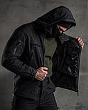 Тактичний костюм SoftShell Police black ВТ7623, фото 3