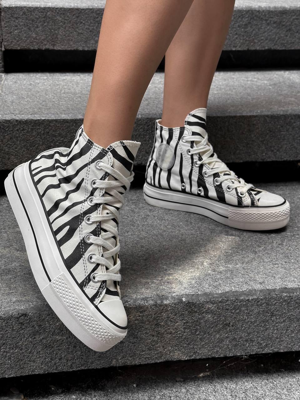 Converse Chuck Taylor All Star Lift Hi Platform Zebra