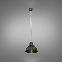 Люстра-подвес в стиле лофт на 1 лампу E27 цвет каркаса черный с золотой патиной D-A2223/1